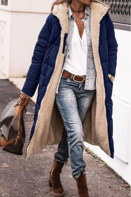 Women's Reversible Wool Coat