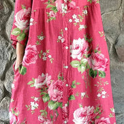 Women's Floral Cotton Dress