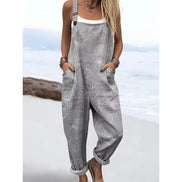 Women's Colourful Striped Cotton Overalls