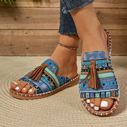 Women's Neutral Leather Sandals