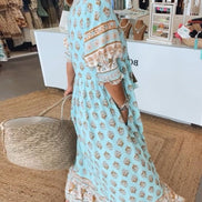 Women's Floral V-Neck Dress