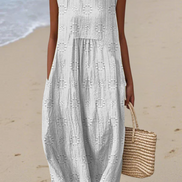 Women's Embroidered Midi Dress