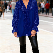 Women's Solid Cotton Blouse
