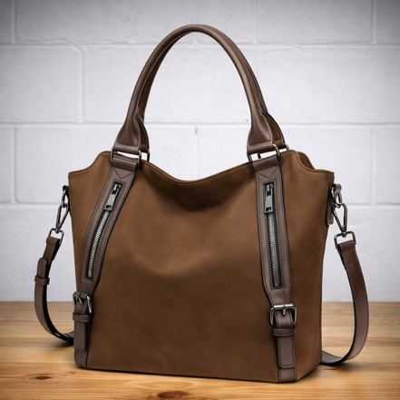 Women's Solid Leather Tote Bag