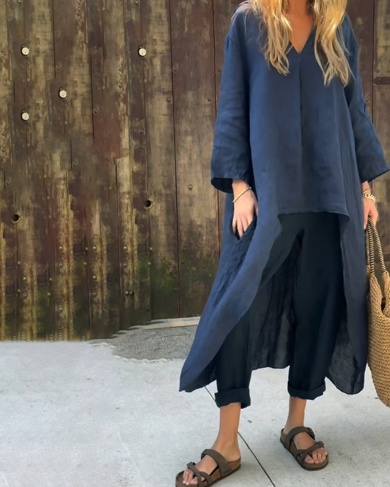Women's Solid Jersey Two-Piece Set
