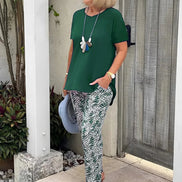 Women's Solid Lightweight Casual Set