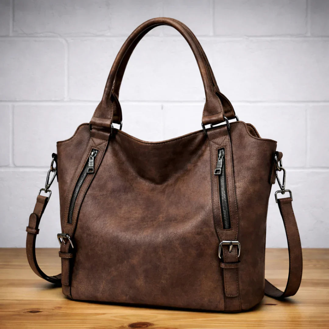 Women's Solid Leather Tote Bag