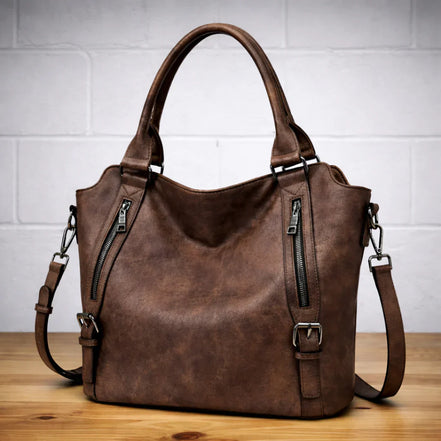Women's Solid Leather Tote Bag
