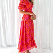 Women's Solid Cotton Maxi Dress