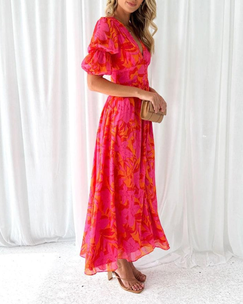 Women's Solid Cotton Maxi Dress