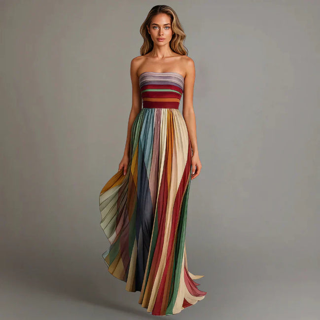 Women's Solid Satin Long Dress