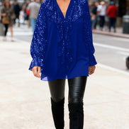 Women's Solid Cotton Blouse