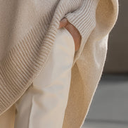 Women's Solid Knit Oversized Jumper