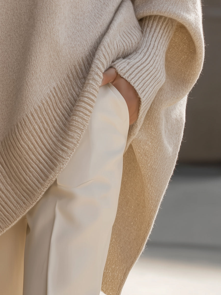 Women's Solid Wool Blend Sweater