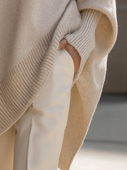 Women's Solid Wool Blend Sweater