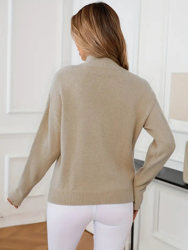 Women's Solid Knit Jumper