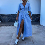 Women's Blue Denim Dress