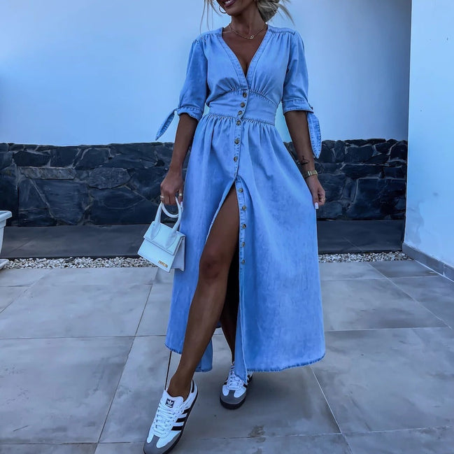 Women's Blue Denim Dress