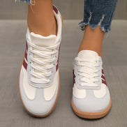 Women's Beige Fabric Sneakers