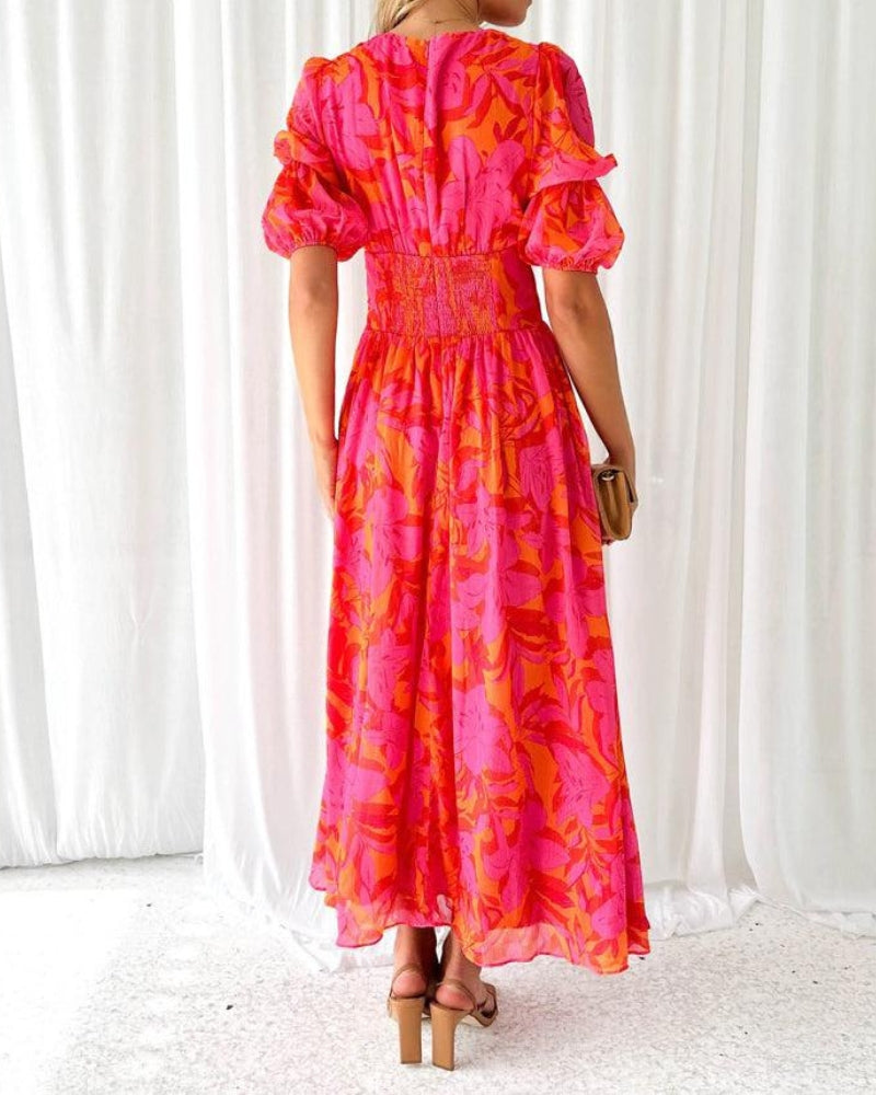 Women's Solid Cotton Maxi Dress