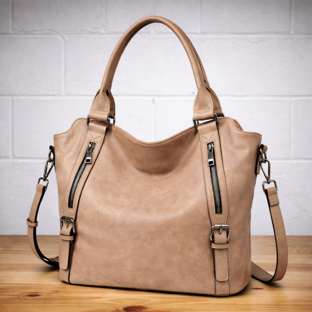 Women's Solid Leather Tote Bag