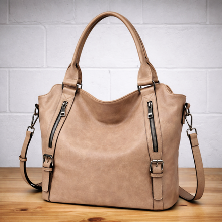 Women's Solid Leather Tote Bag