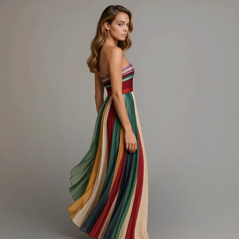Women's Solid Satin Long Dress