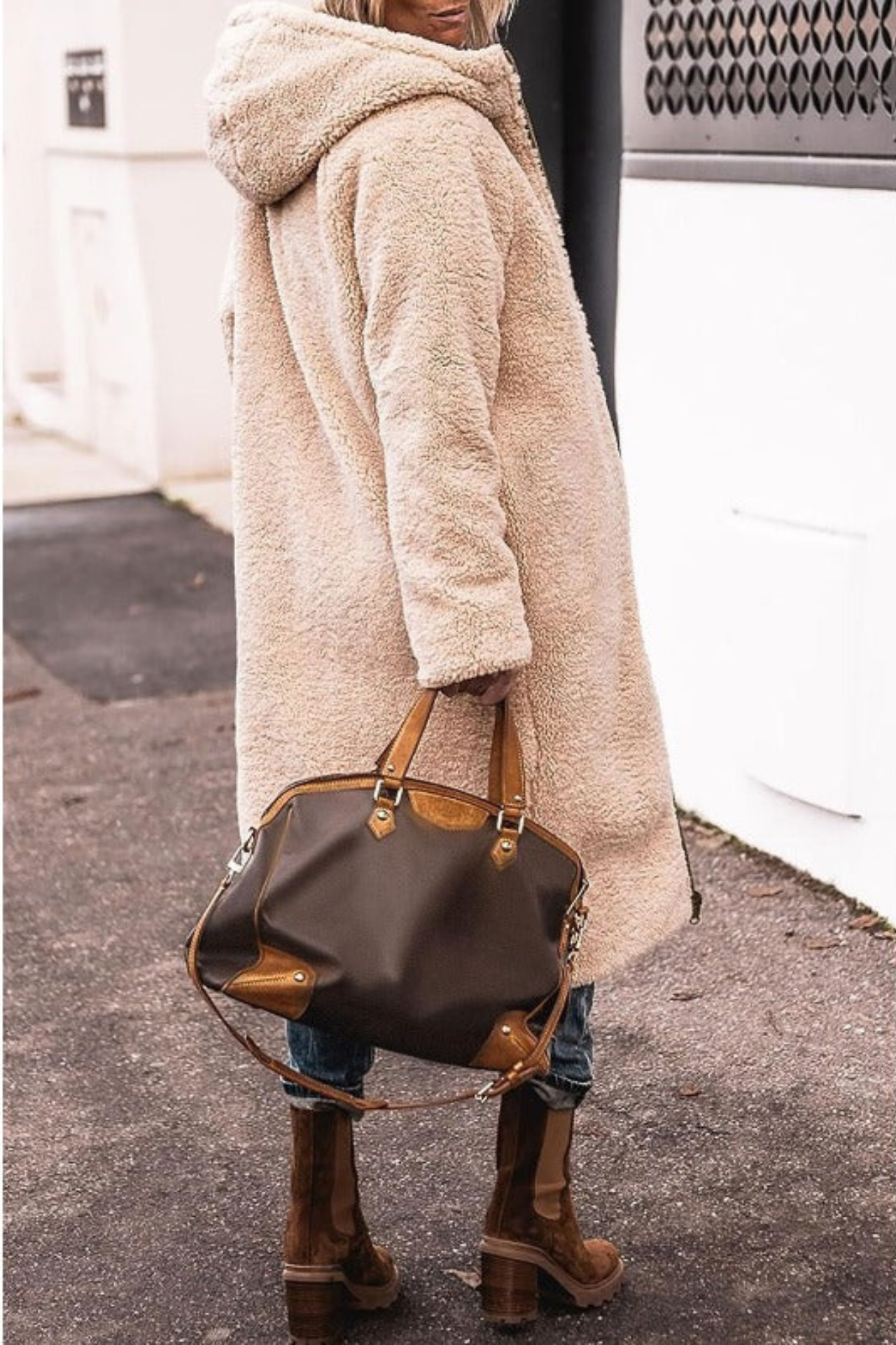 Women's Reversible Wool Coat