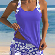 Women's Solid Swim Boxer Set