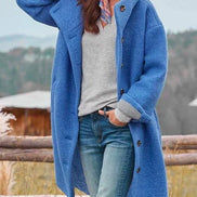 Women's Solid Wool Coat