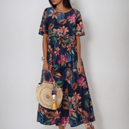Women's Floral Cotton Dress