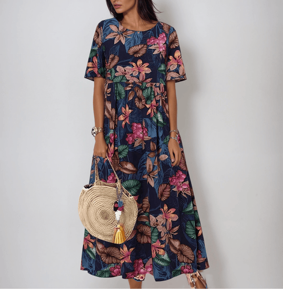 Women's Floral Cotton Dress