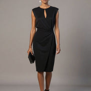Women's Solid Satin Dress