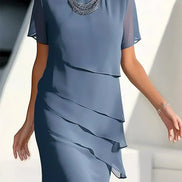 Women's Solid Satin Dress