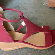 Women's Black Leather Orthopaedic Sandals