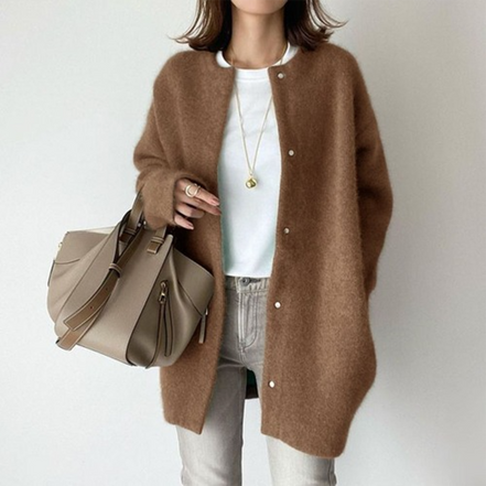 Women's Solid Cashmere Cardigan