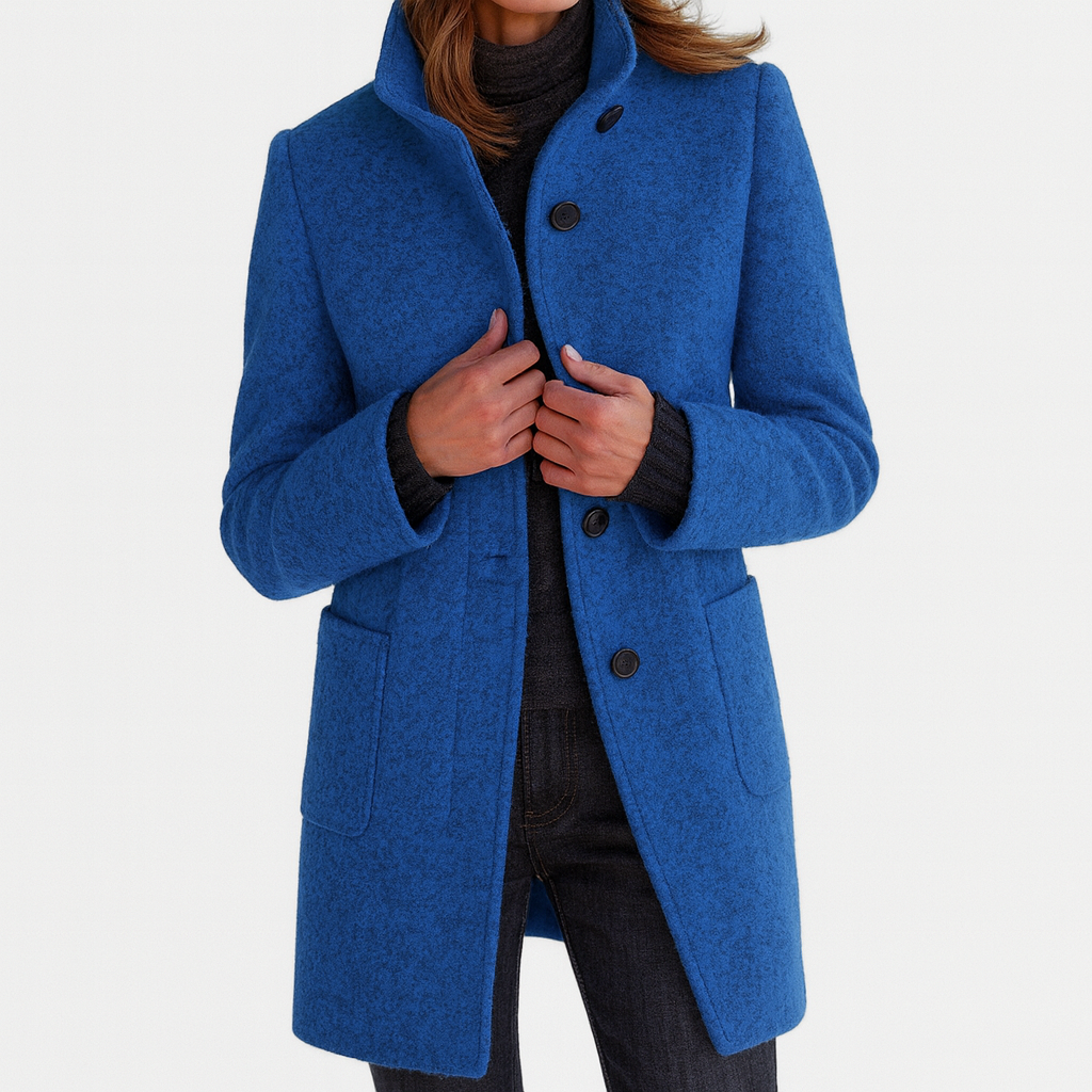 Women's Solid Wool Blend Jacket
