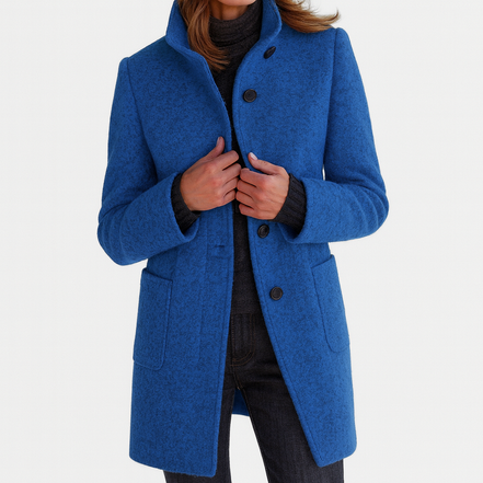 Women's Solid Wool Blend Jacket
