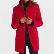 Women's Solid Wool Blend Jacket