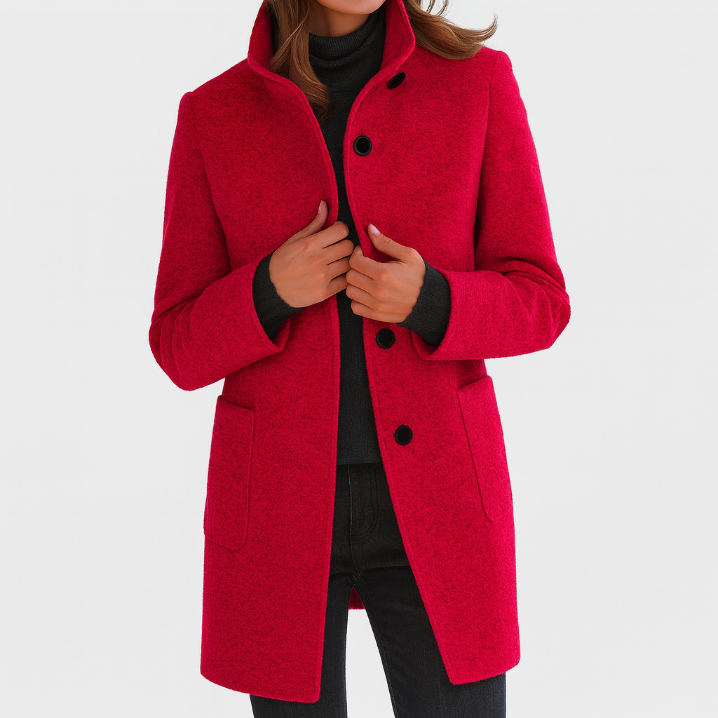 Women's Solid Wool Blend Jacket
