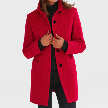 Women's Solid Wool Blend Jacket