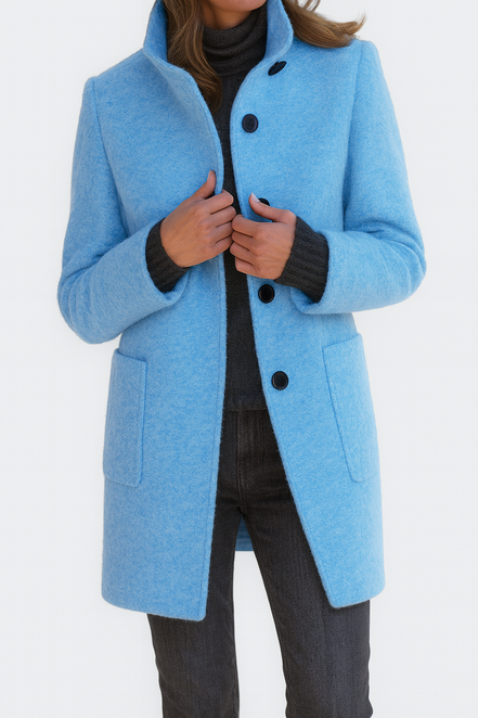 Women's Solid Wool Blend Jacket