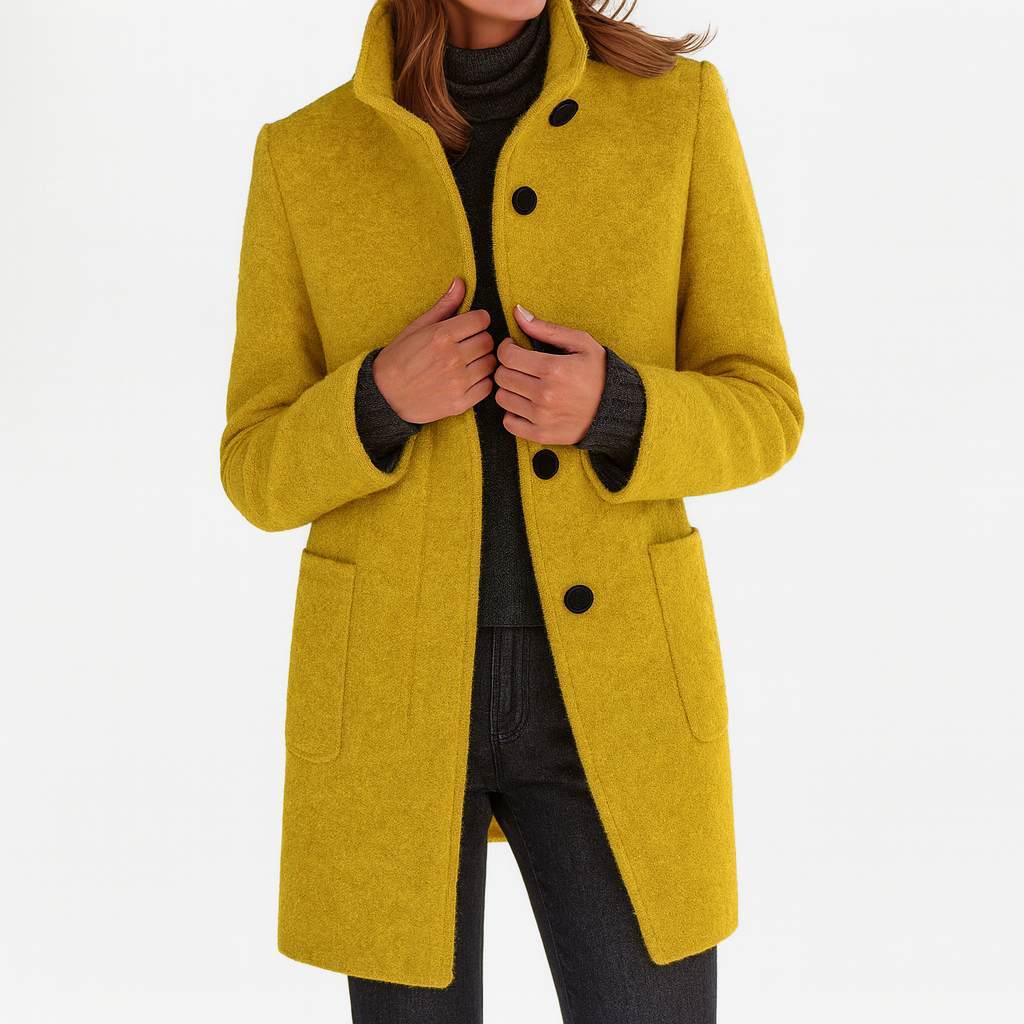 Women's Solid Wool Blend Jacket