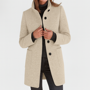 Women's Solid Wool Blend Jacket
