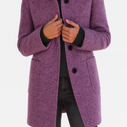 Women's Solid Wool Blend Jacket
