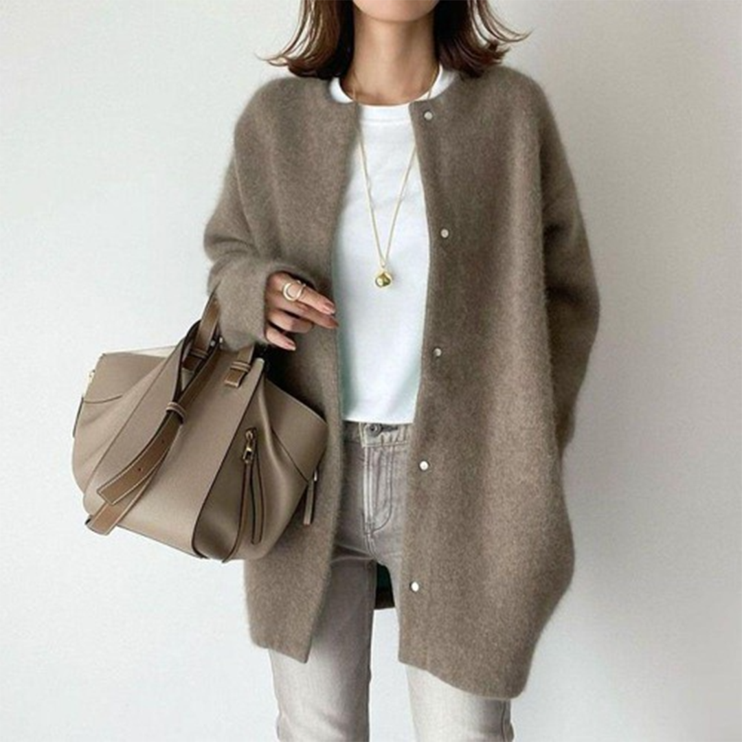 Women's Solid Cashmere Cardigan