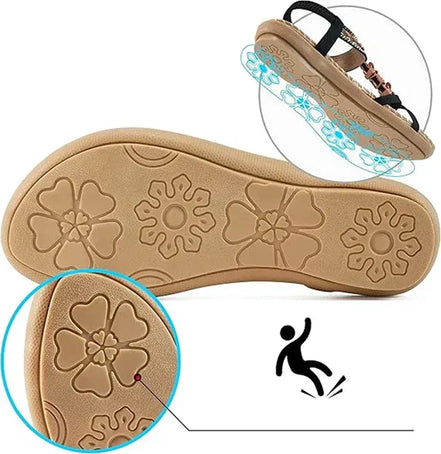 Women's Neutral Leather Sandals