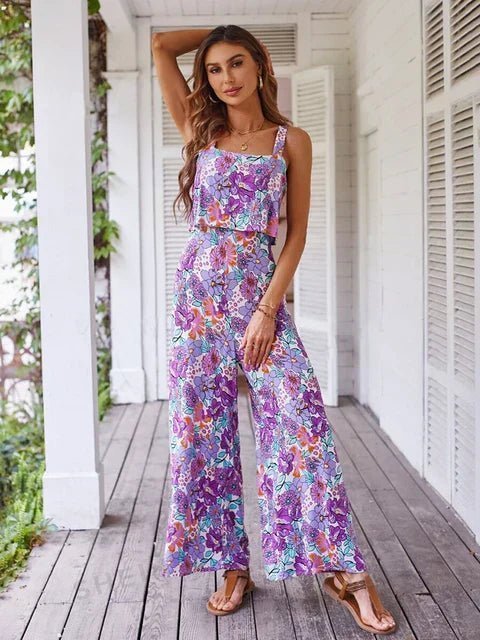 Women's Floral Crepe Jumpsuit