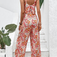 Women's Floral Crepe Jumpsuit