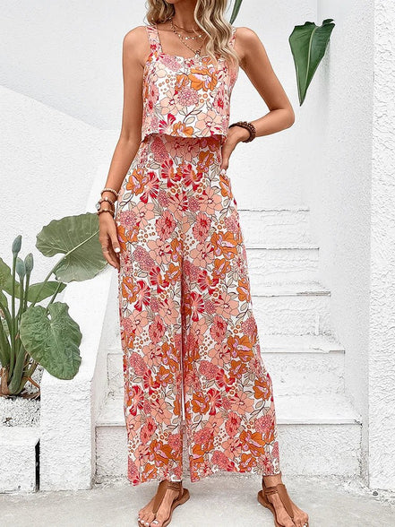 Women's Floral Crepe Jumpsuit